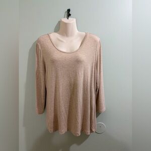 Woman’s Est.1946 Beige Pullover Long sleeve Top Size M